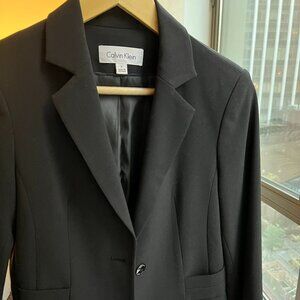 Calvin Klein Fitted Blazer with Double Pockets